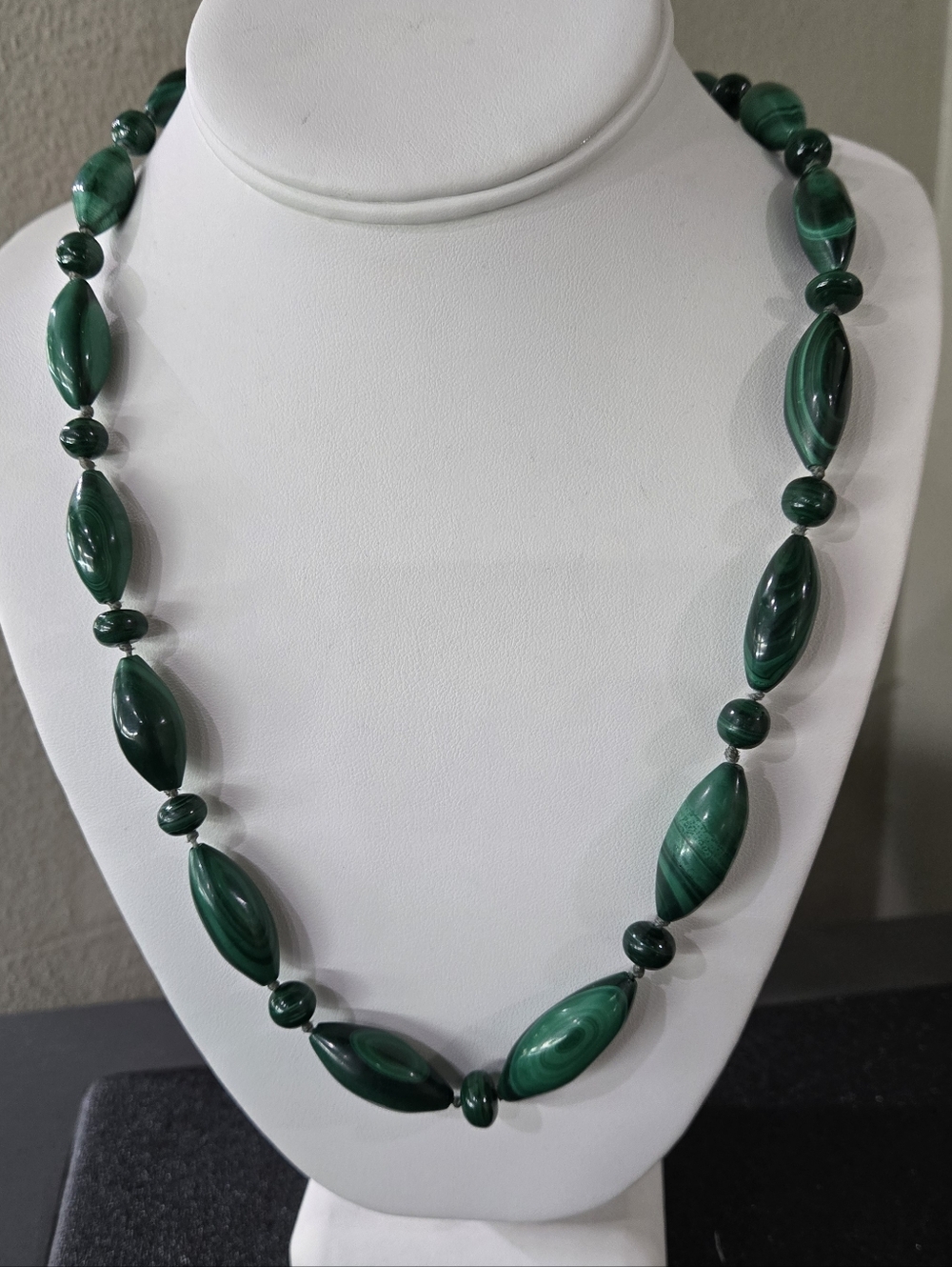 Malachite Bead Necklace